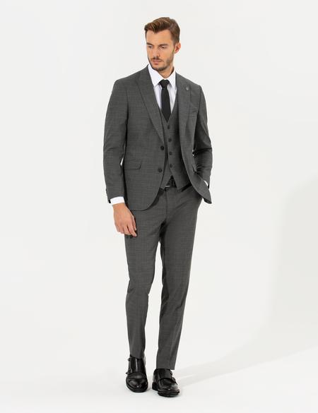 Antrasit Ex. Slim Fit Takım Elbise - 50259604077