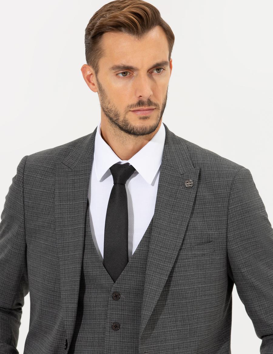 Antrasit Ex. Slim Fit Takım Elbise