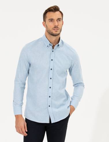Mavi Regular Fit Uzun Kollu Gömlek