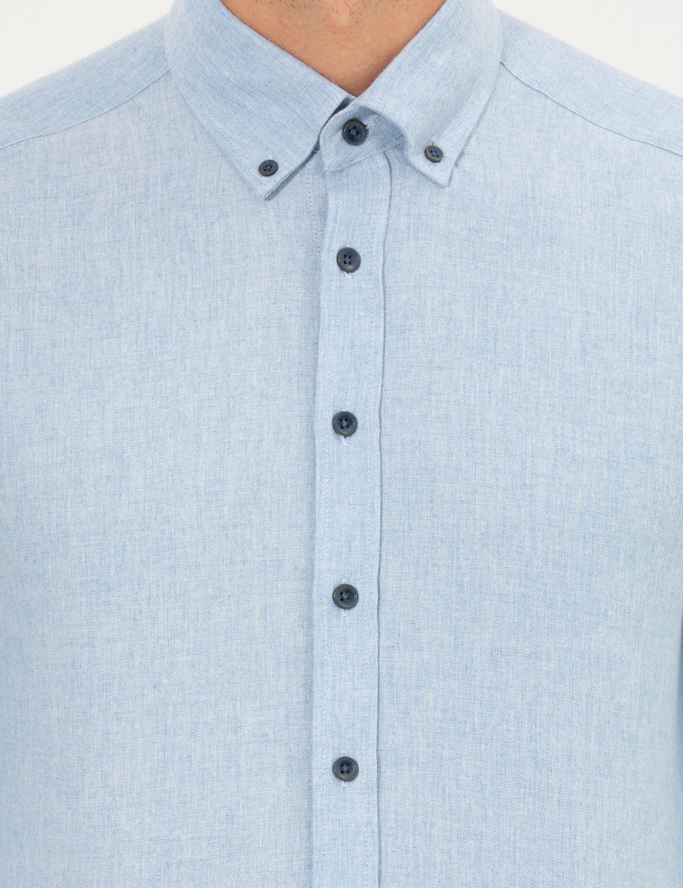 Mavi Regular Fit Uzun Kollu Gömlek