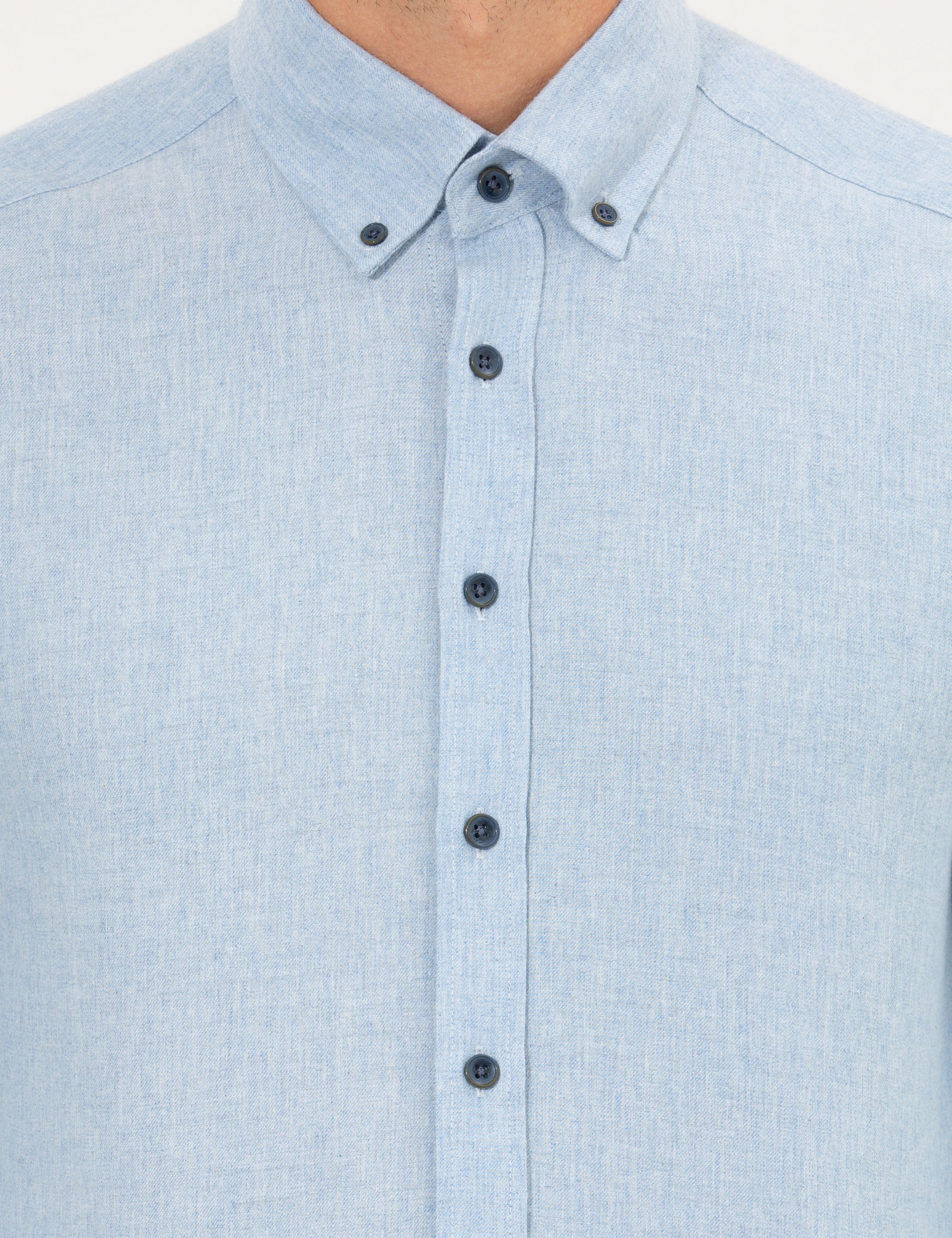 Mavi Regular Fit Uzun Kollu Gömlek - Image 6