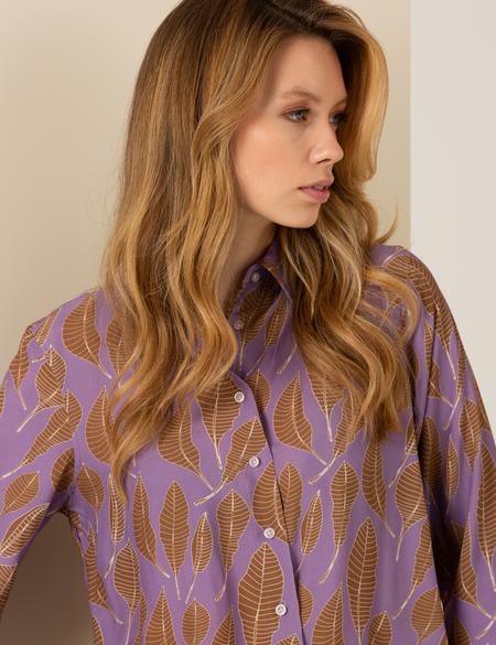 Orkide Regular Fit Desenli Uzun Kollu Gömlek - 50254179033