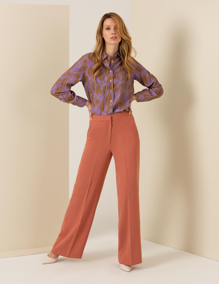 Orkide Regular Fit Desenli Uzun Kollu Gömlek