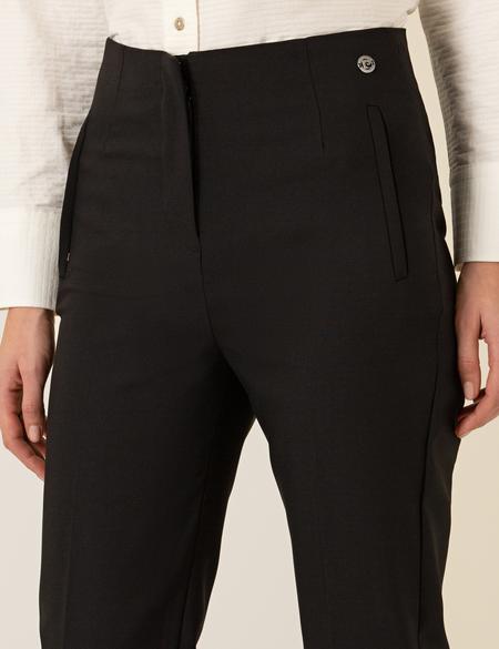 Siyah Carrot Fit Kumaş Pantolon - 50261354012