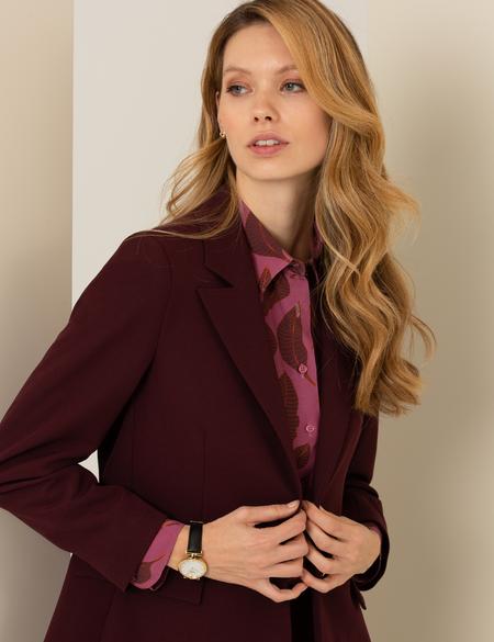 Bordo Blazer Ceket - 50260270009