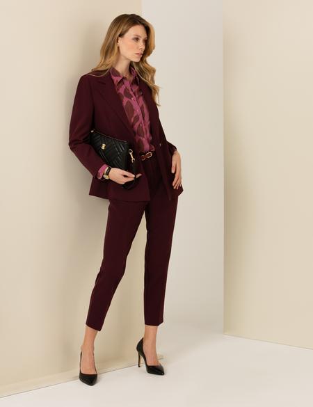 Bordo Blazer Ceket - 50260270009