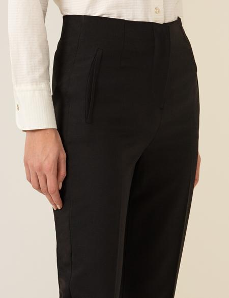 Siyah Carrot Fit Kumaş Pantolon - 50261354012