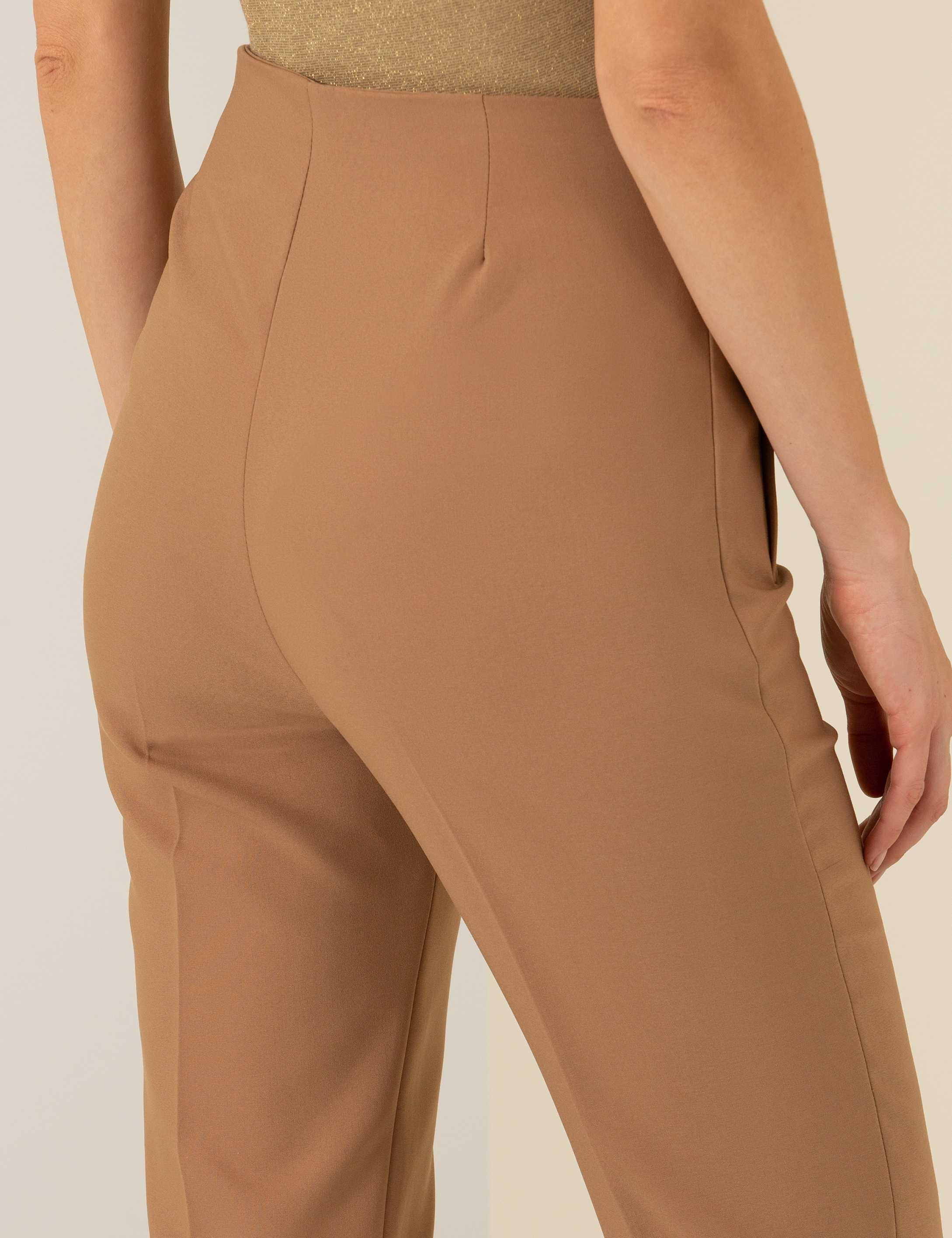 Camel Havuç Fit Kumaş Pantolon