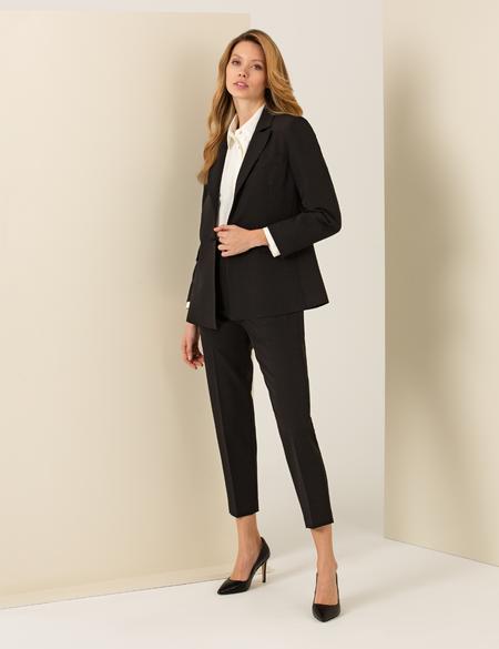 Siyah Kumaş Pantolon - 50260285001