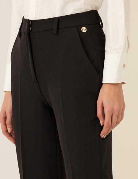 Siyah Kumaş Pantolon - 50260285001