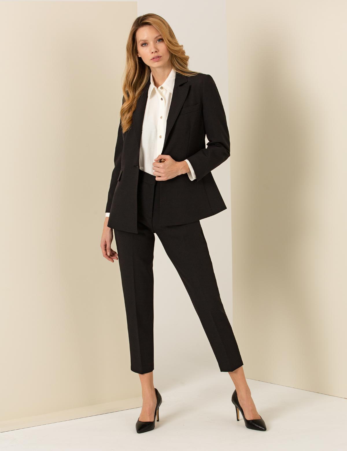 Siyah Kumaş Pantolon