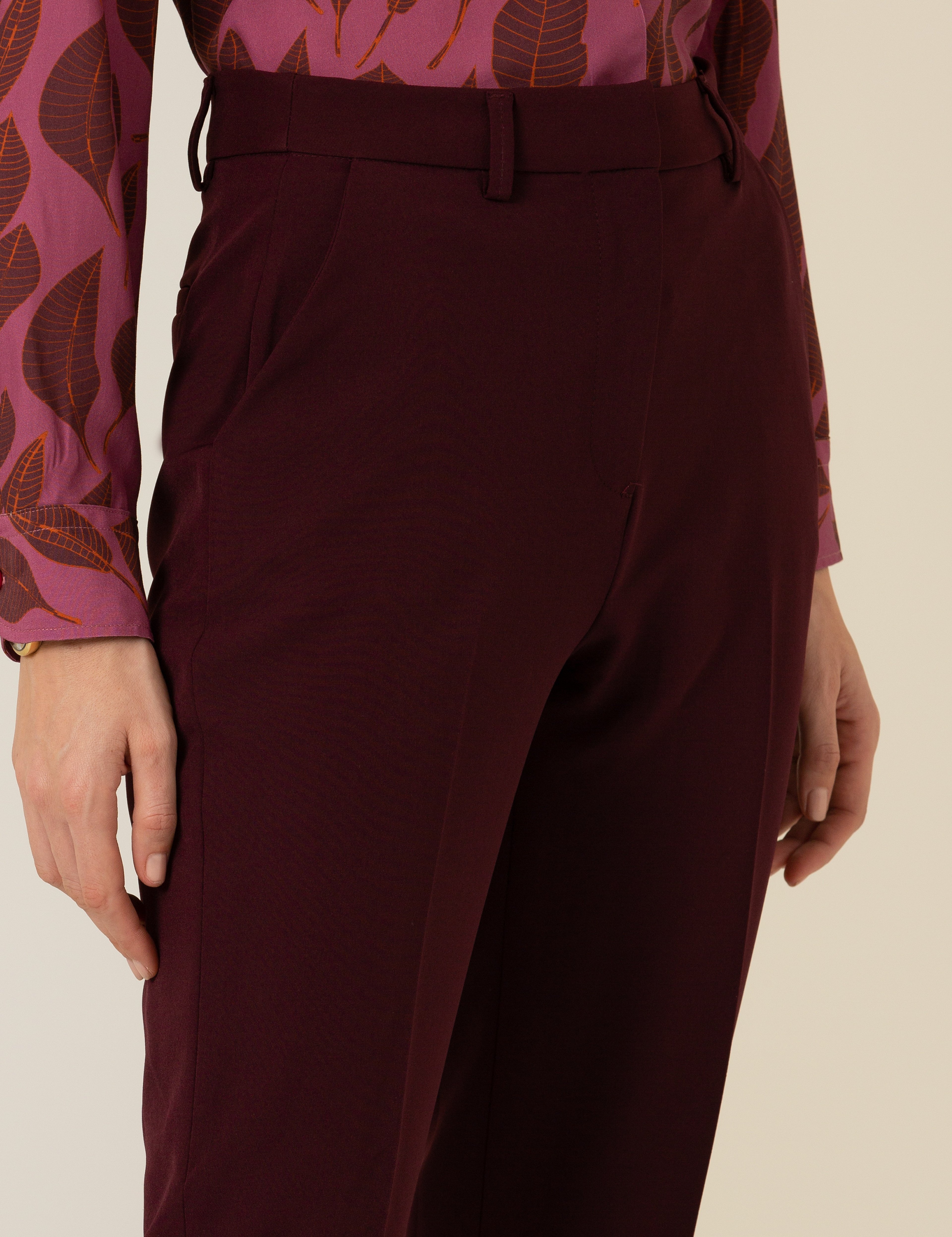 Bordo Kumaş Pantolon - Image 5