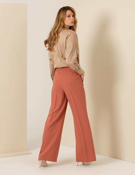 Turuncu Palazzo Kumaş Pantolon - 50260286006