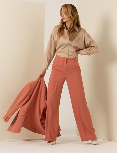 Turuncu Palazzo Kumaş Pantolon - 50260286006