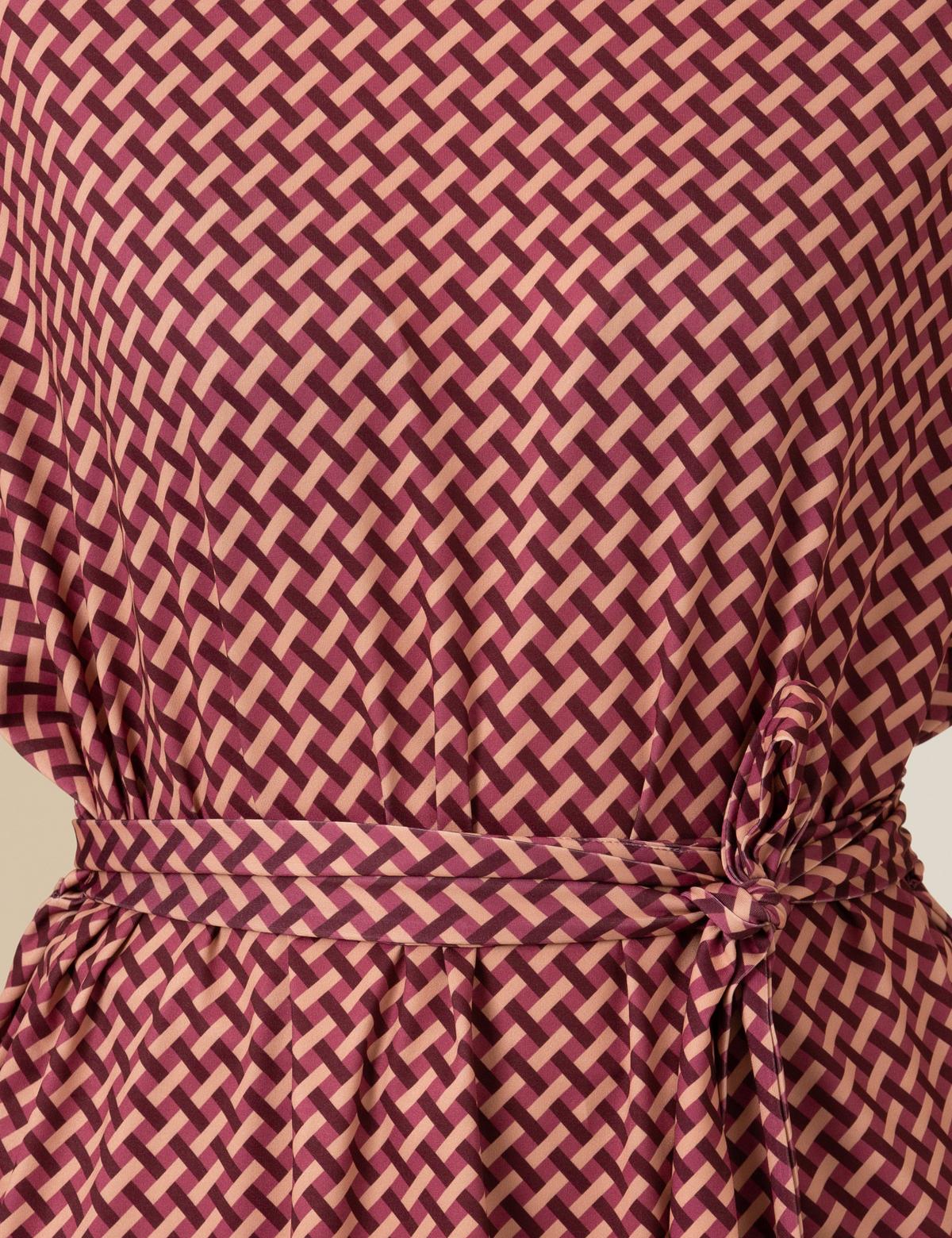 Gül Kurusu Comfort Fit Örme Bluz - 50253151019