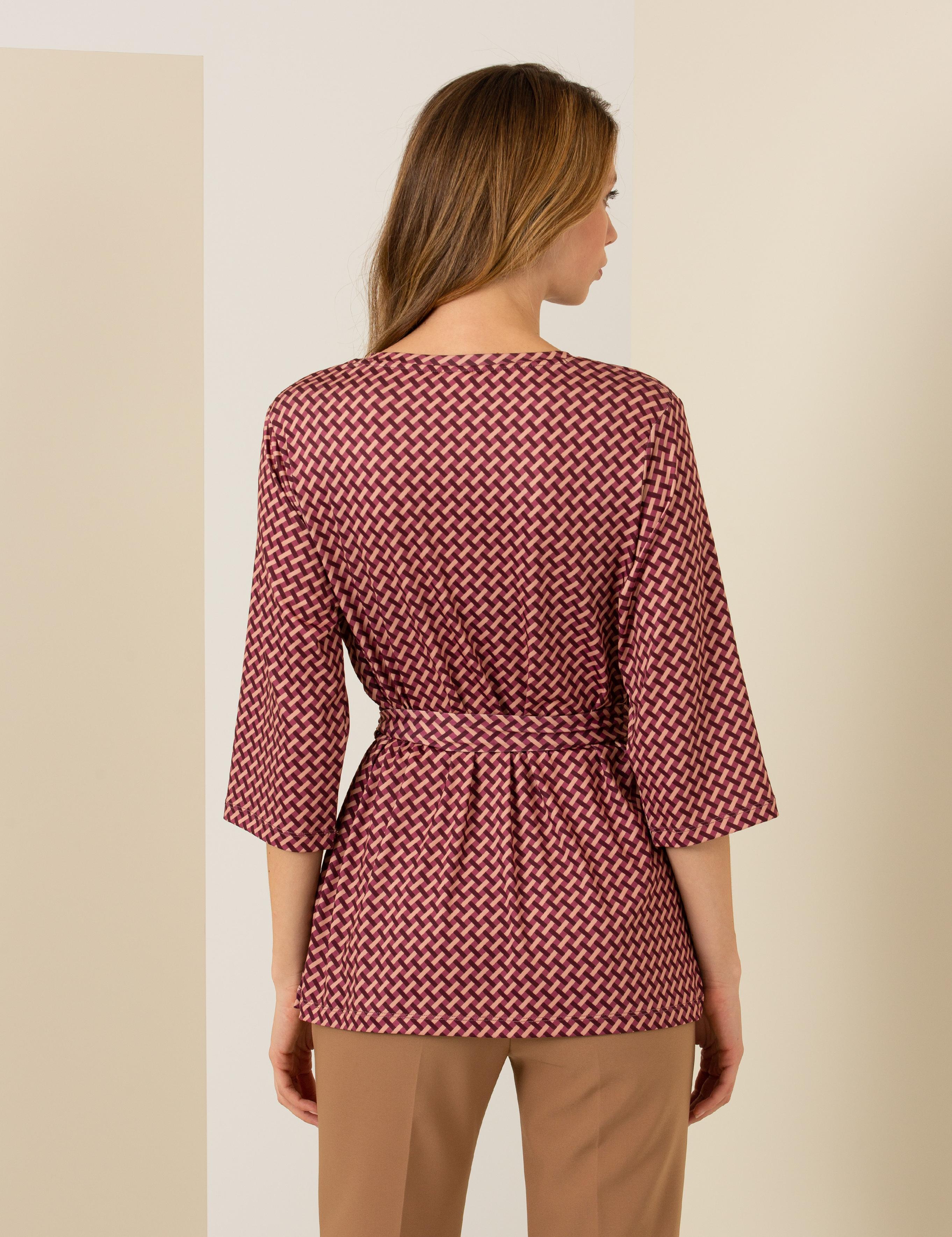 Gül Kurusu Comfort Fit Örme Bluz