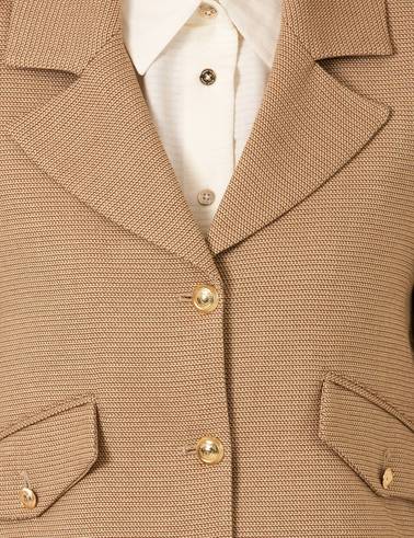 Camel Crop Ceket