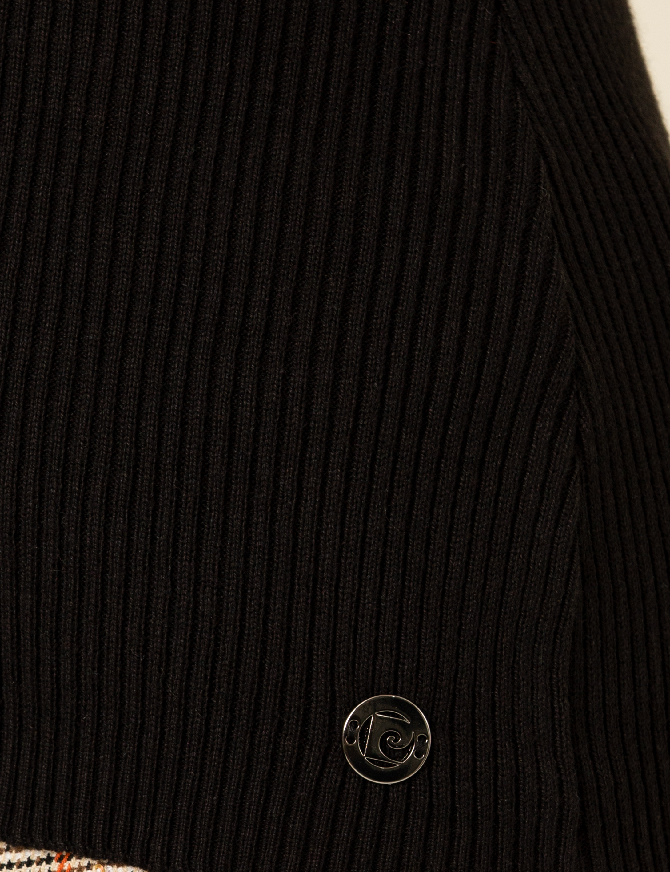 Siyah Slim Fit Bisiklet Yaka Kazak - Image 7