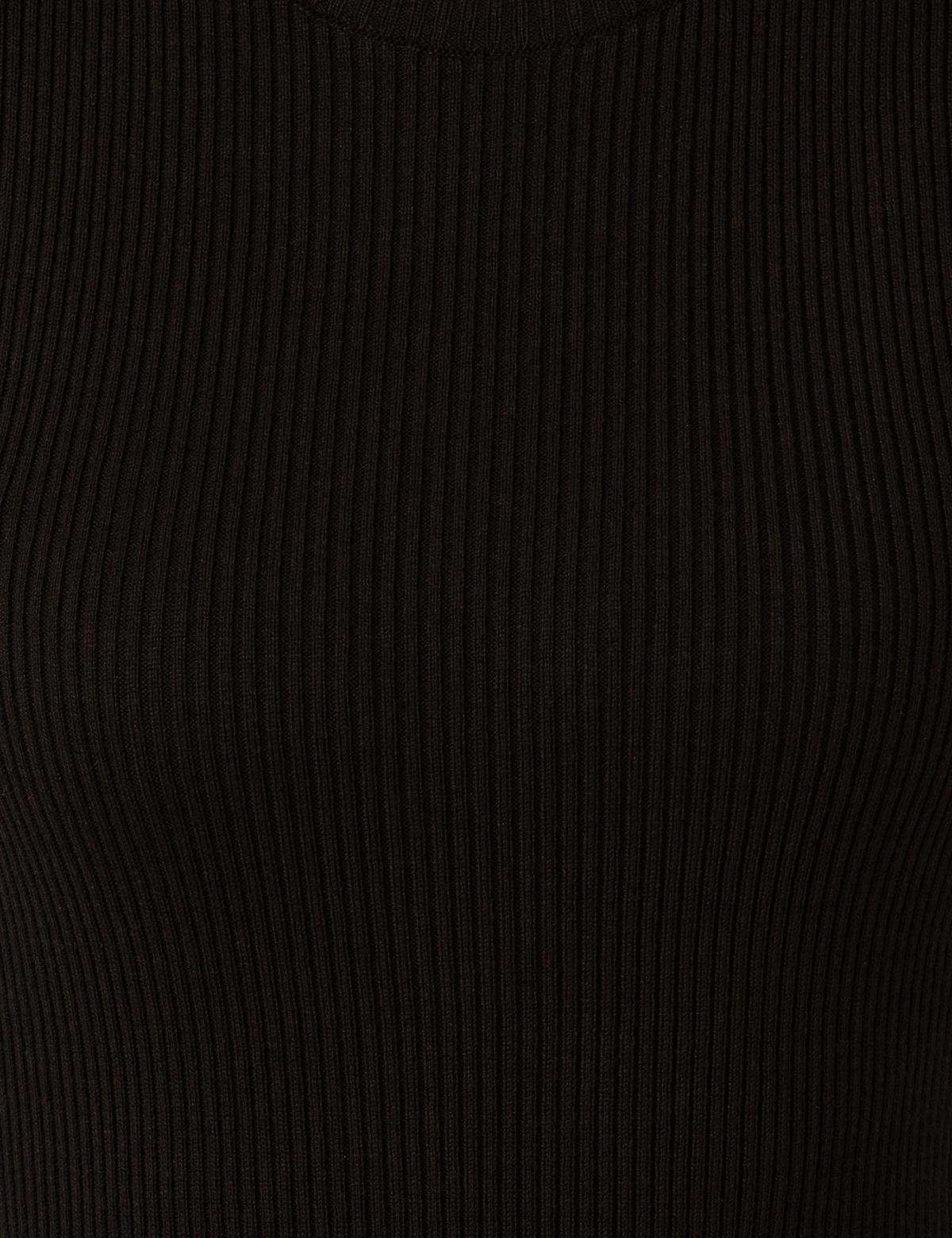 Siyah Slim Fit Bisiklet Yaka Kazak - 50260573003