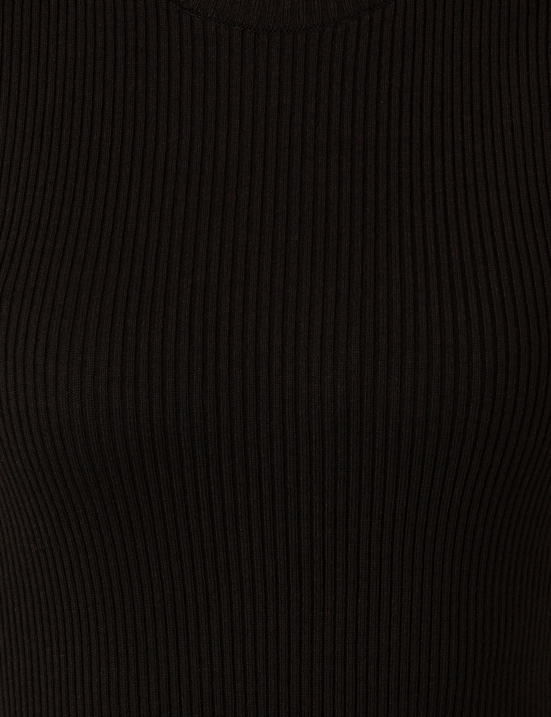 Siyah Slim Fit Bisiklet Yaka Kazak - Image 6