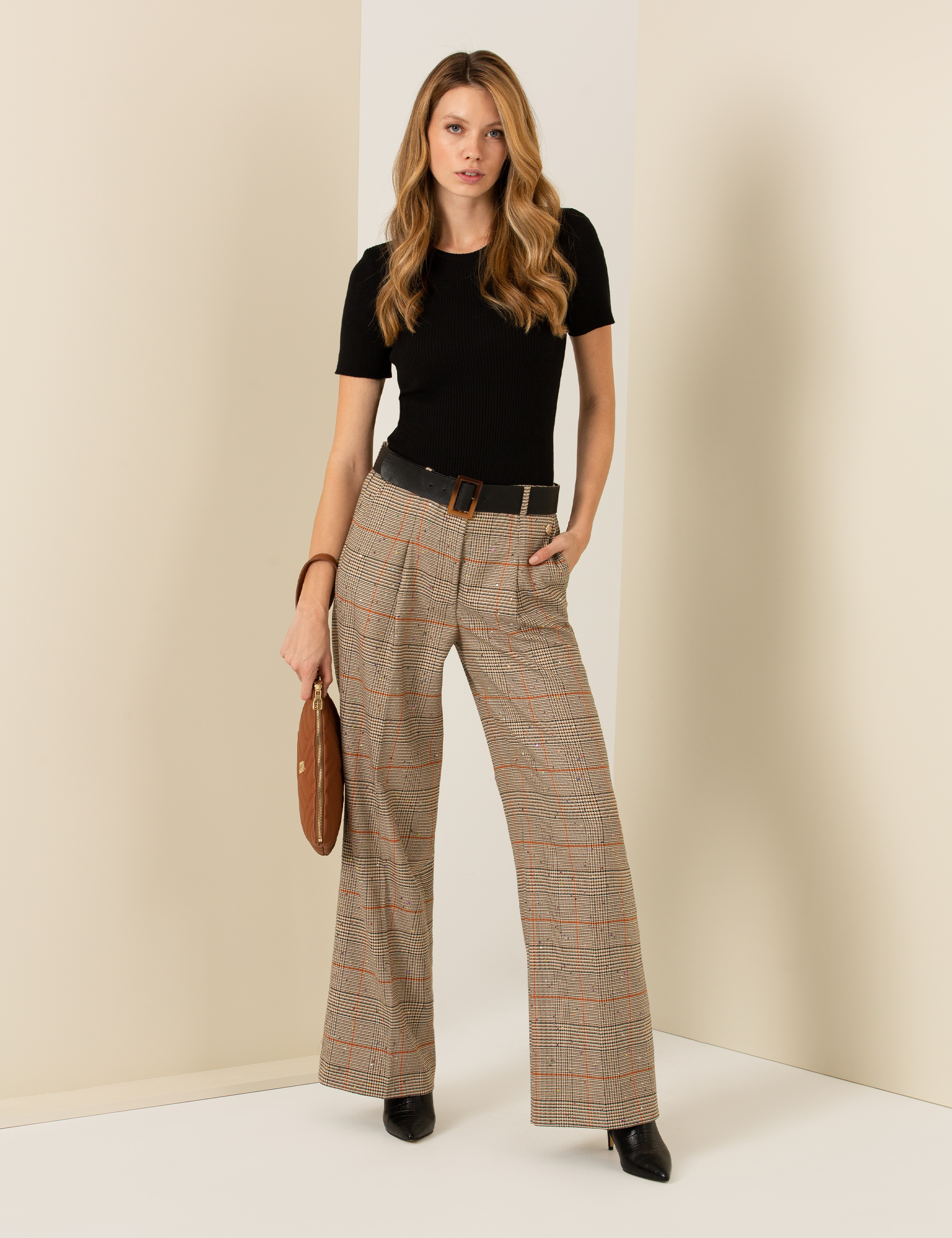 Siyah Slim Fit Bisiklet Yaka Kazak - Image 3