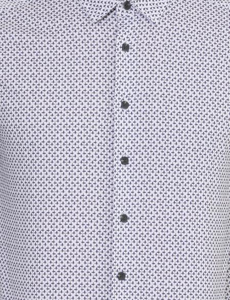 Mor Slim Fit Uzun Kollu Gömlek - 50259486019