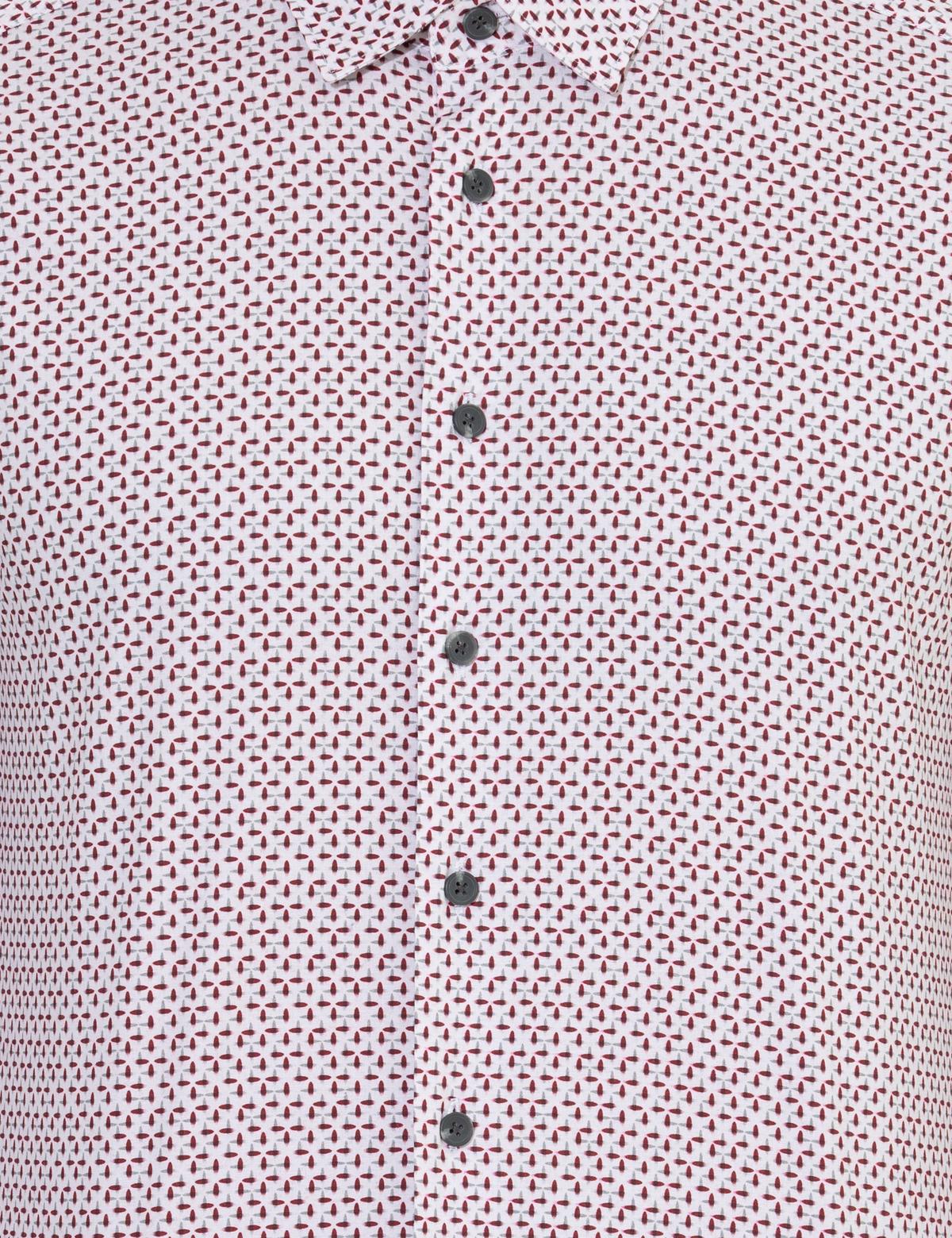 Bordo Slim Fit Uzun Kollu Gömlek - 50259486009