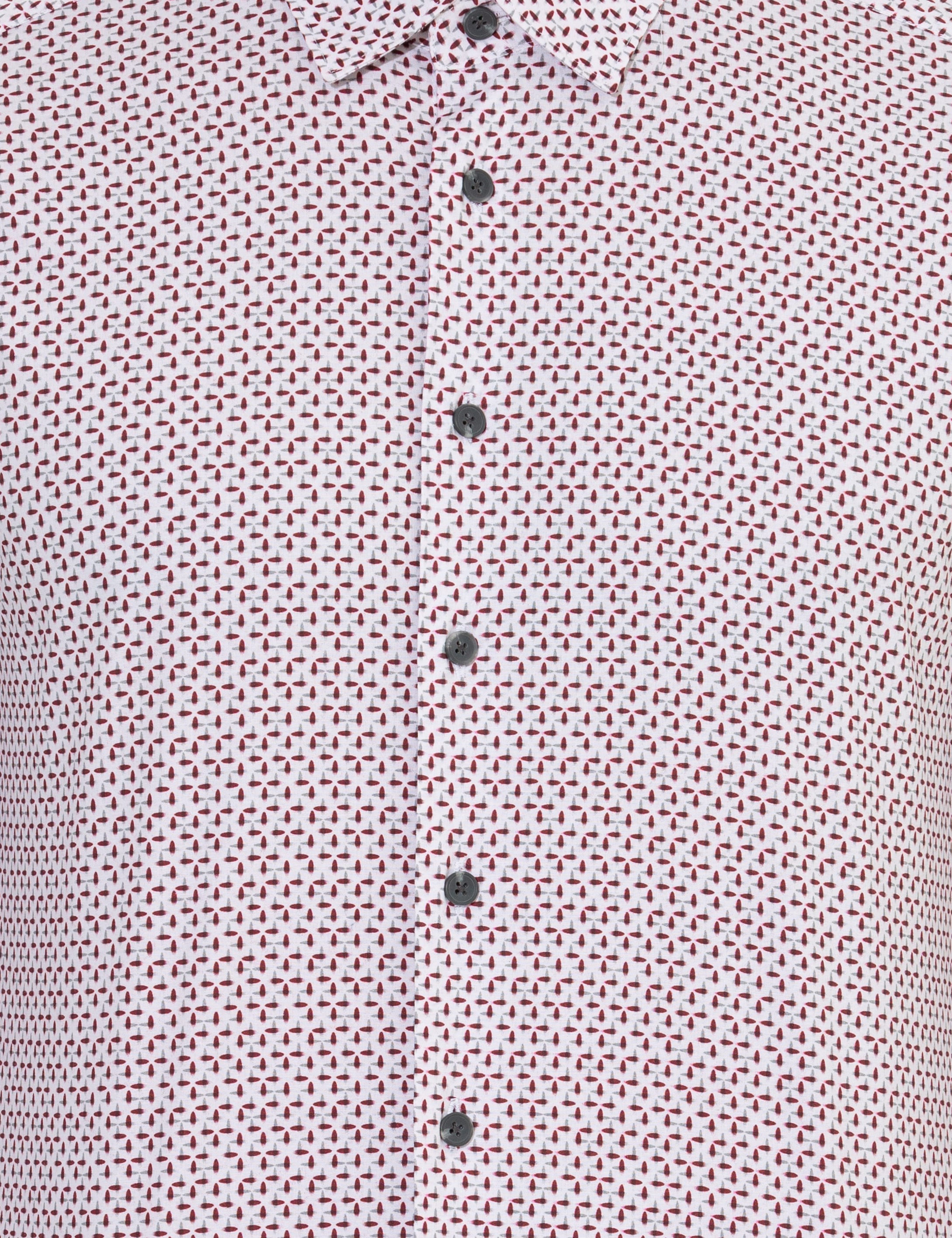 Bordo Slim Fit Uzun Kollu Gömlek