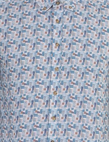Bej Slim Fit Uzun Kollu Gömlek