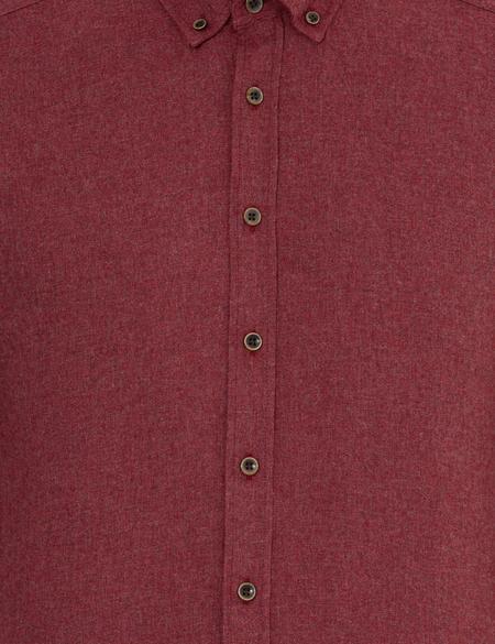 Bordo Regular Fit Uzun Kollu Gömlek - 50259512057