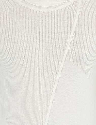 Ekru Slim Fit Balıkçı Yaka Triko Kazak