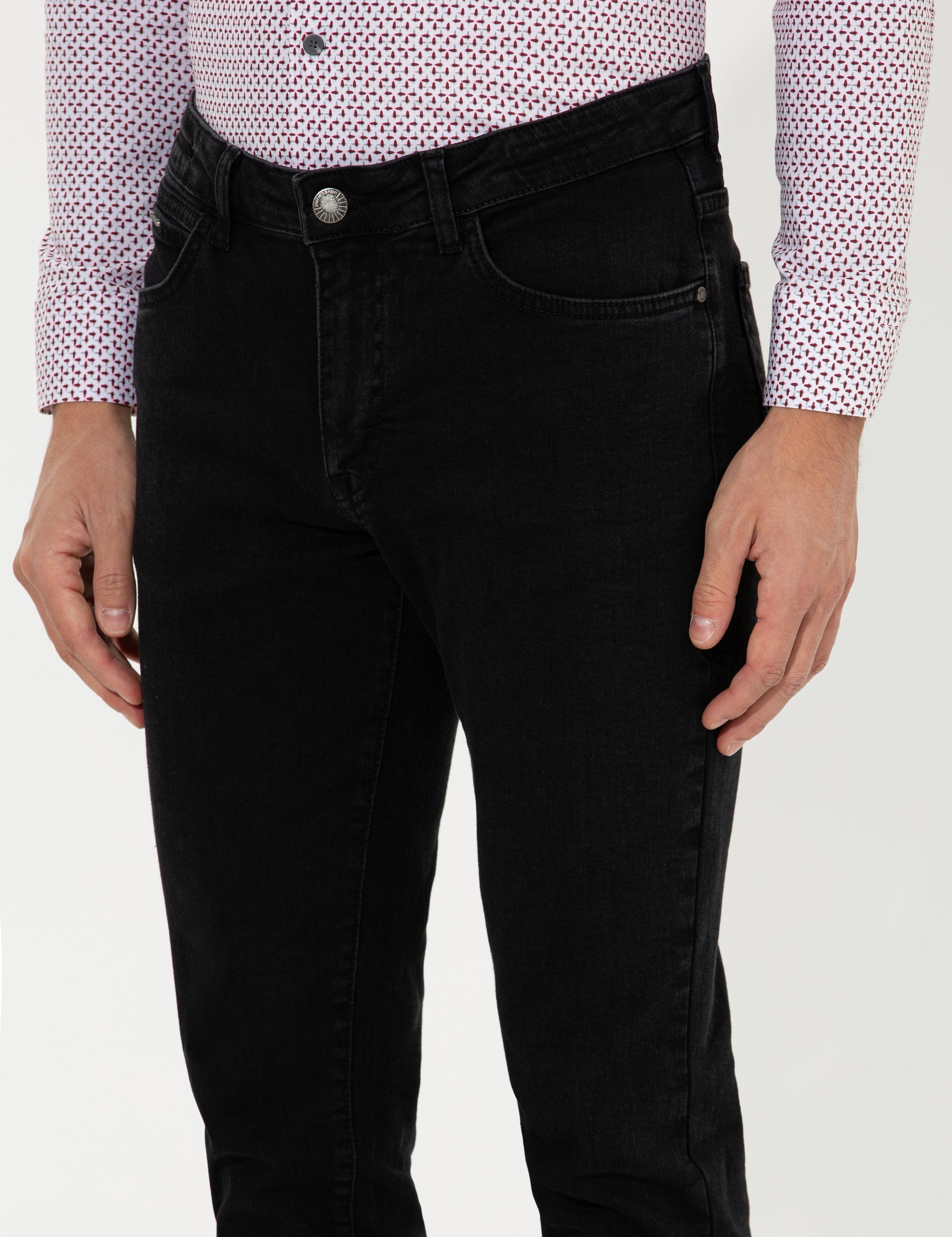 Siyah Slim Fit Jean Pantolon