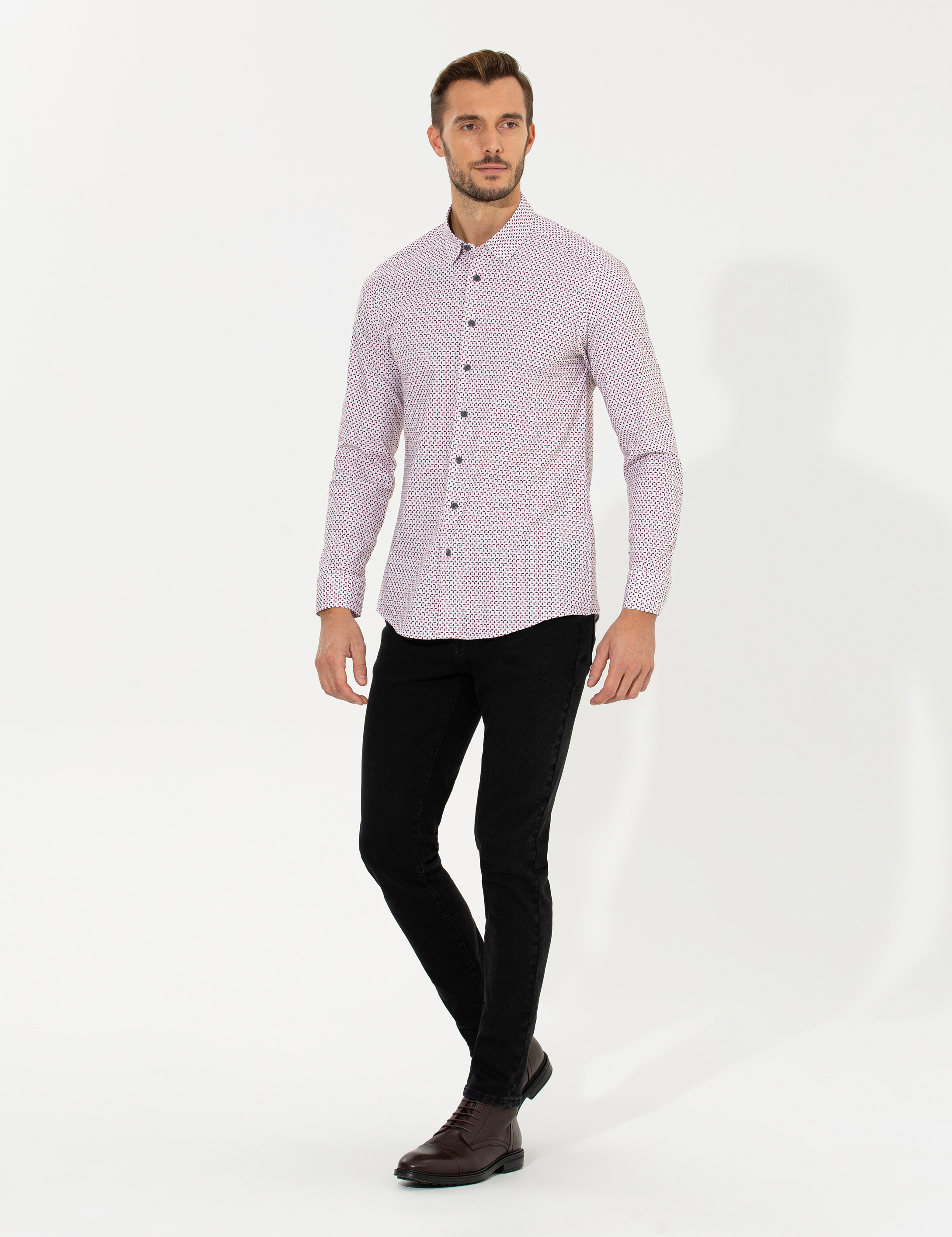 Siyah Slim Fit Jean Pantolon - Image 3