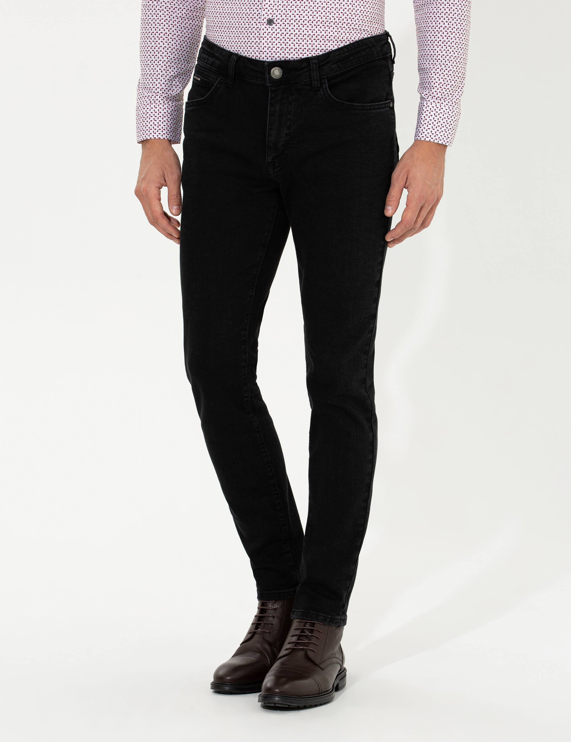 Siyah Slim Fit Jean Pantolon - Image 2