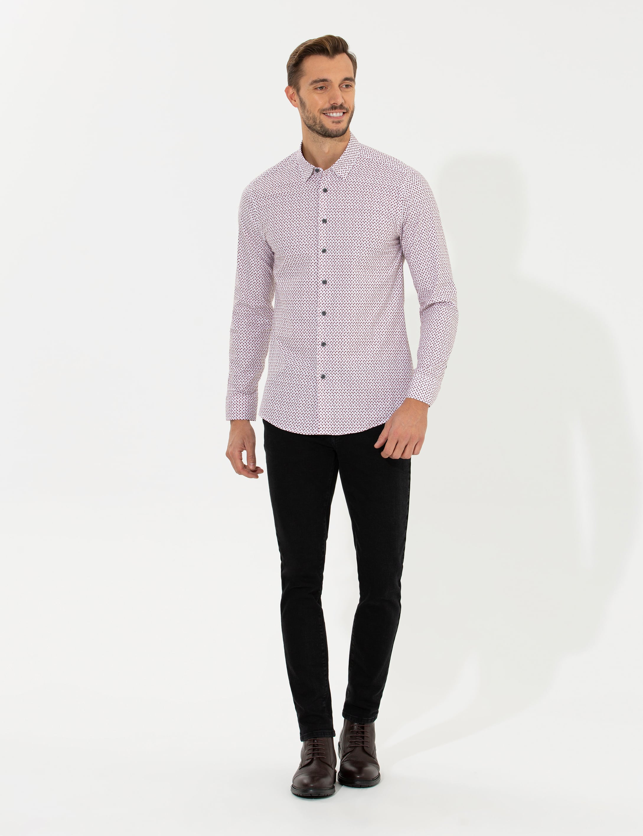 Siyah Slim Fit Jean Pantolon - Image 1