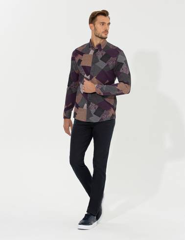 Kahverengi Slim Fit Kanvas Pantolon