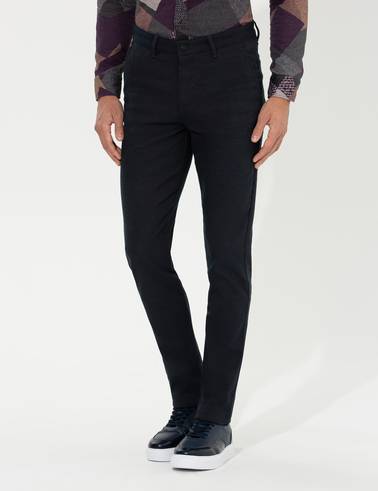 Kahverengi Slim Fit Kanvas Pantolon