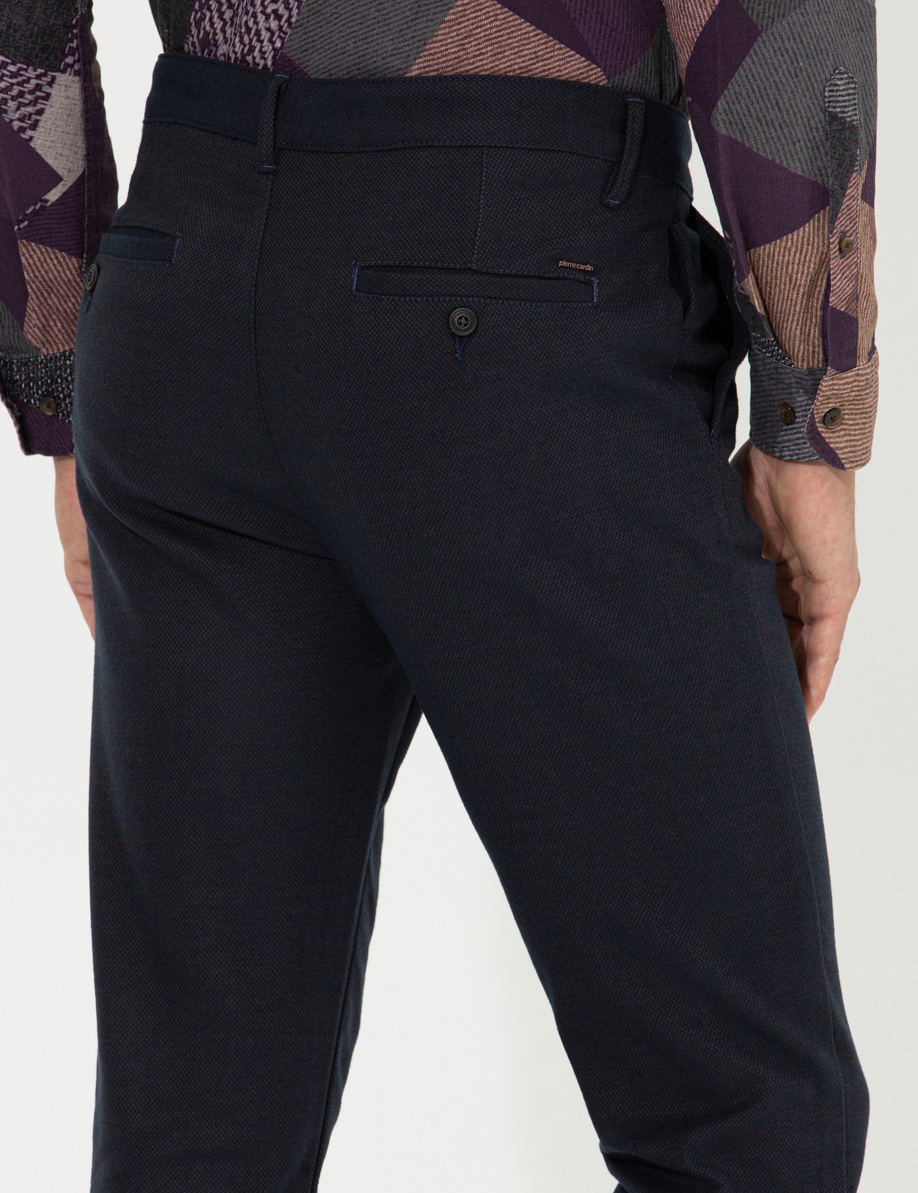 Kahverengi Slim Fit Kanvas Pantolon - Image 7