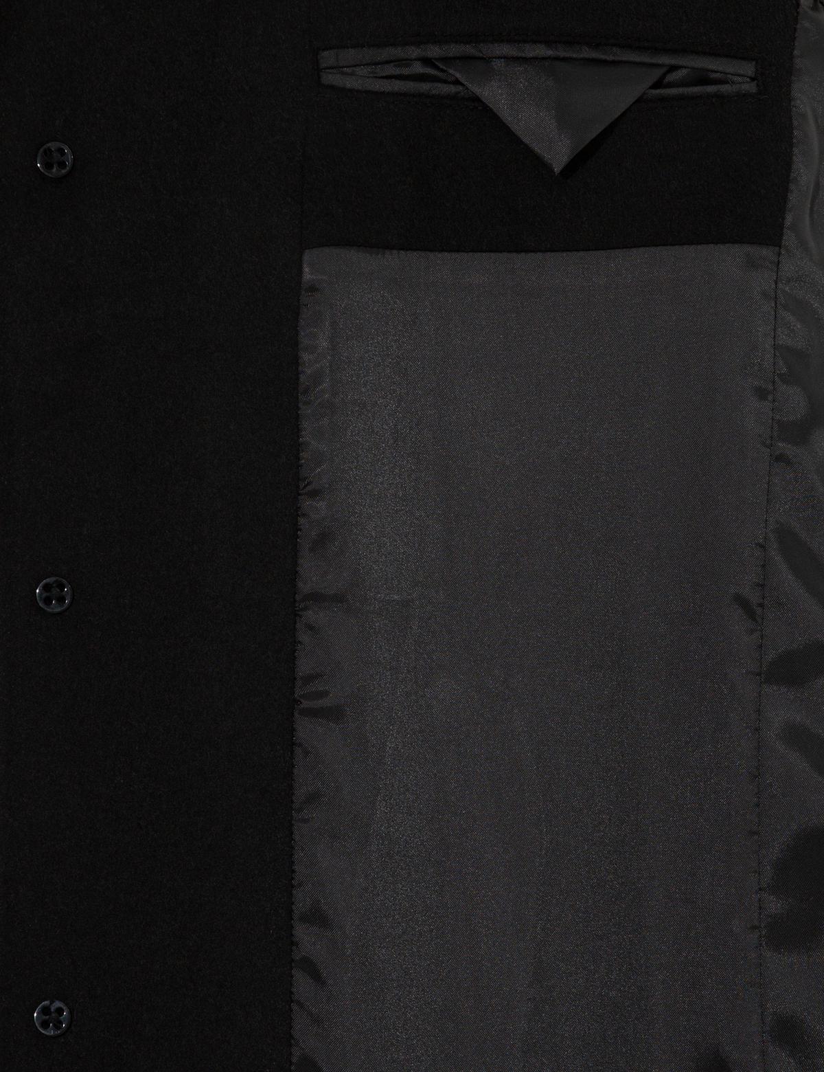 Siyah Ex. Slim Fit Kaşe Kaban - 50257388006