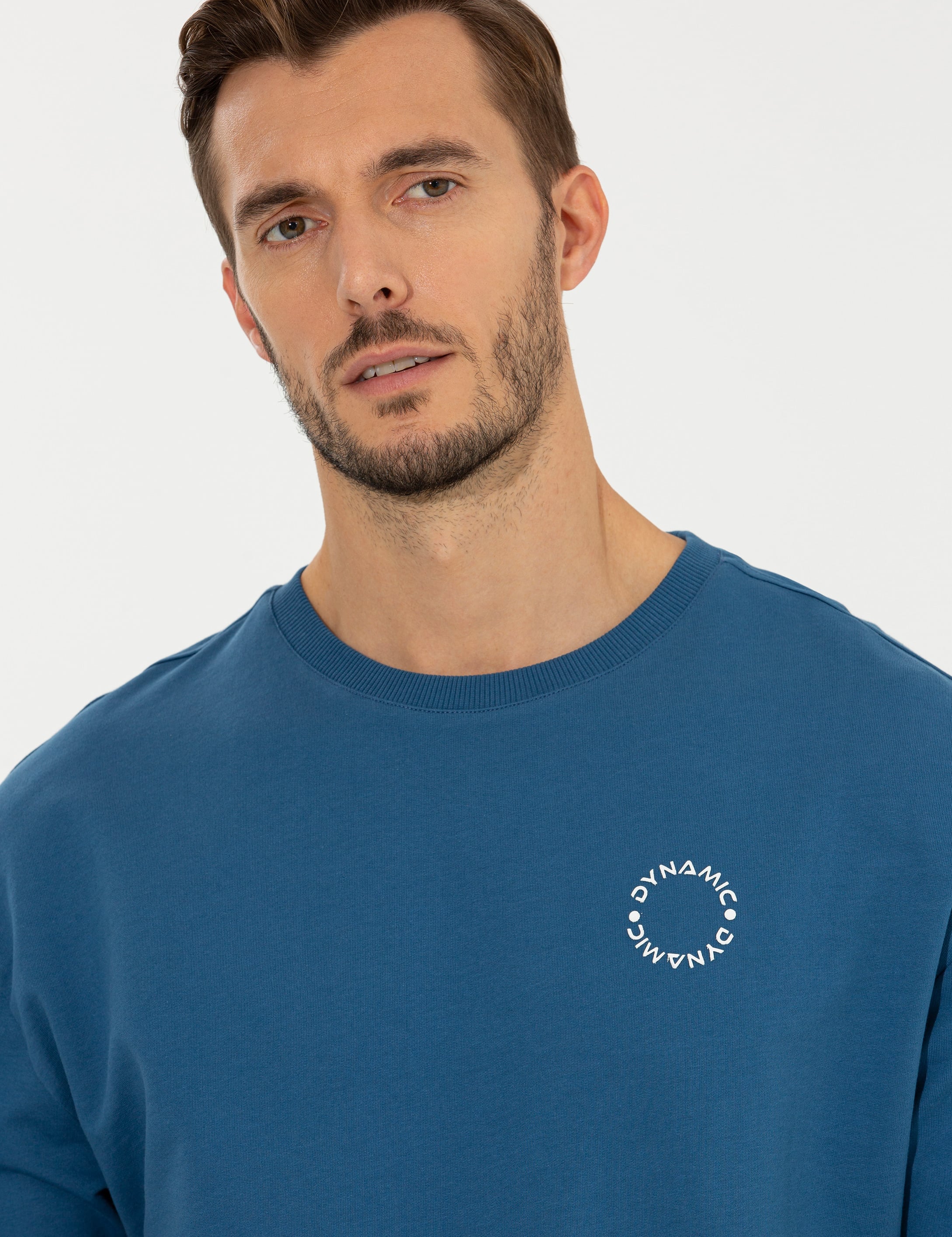 Koyu Mavi Comfort Fit Sweatshirt