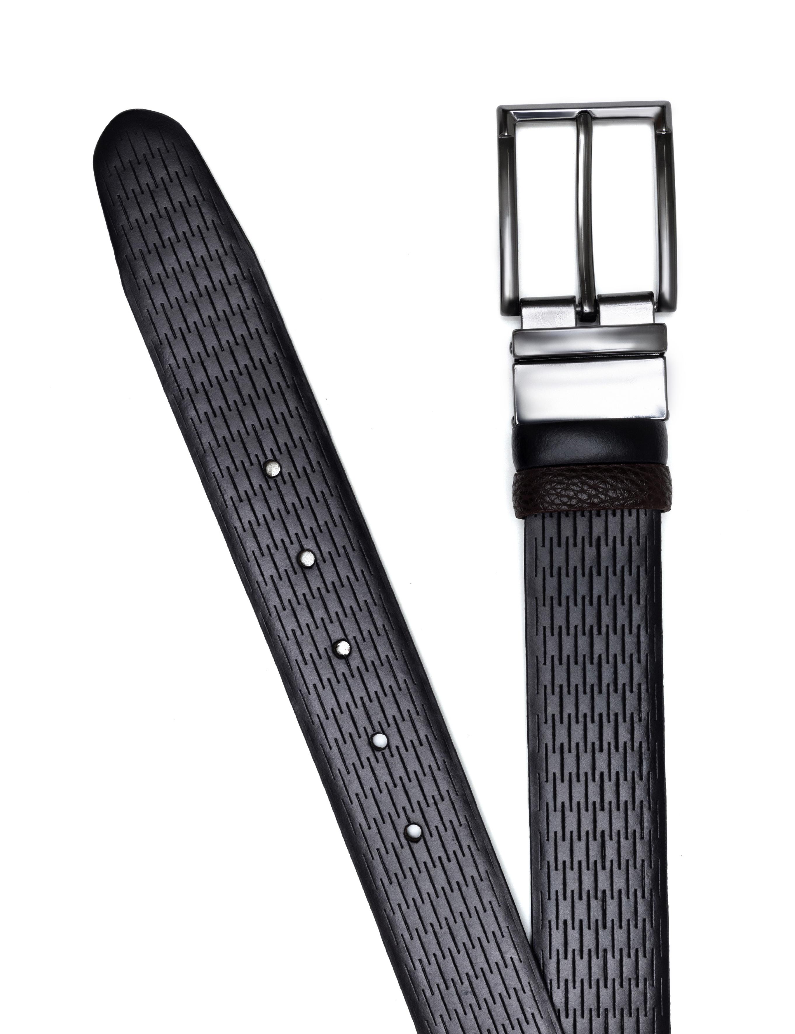 Siyah Çift Taraflı Kemer