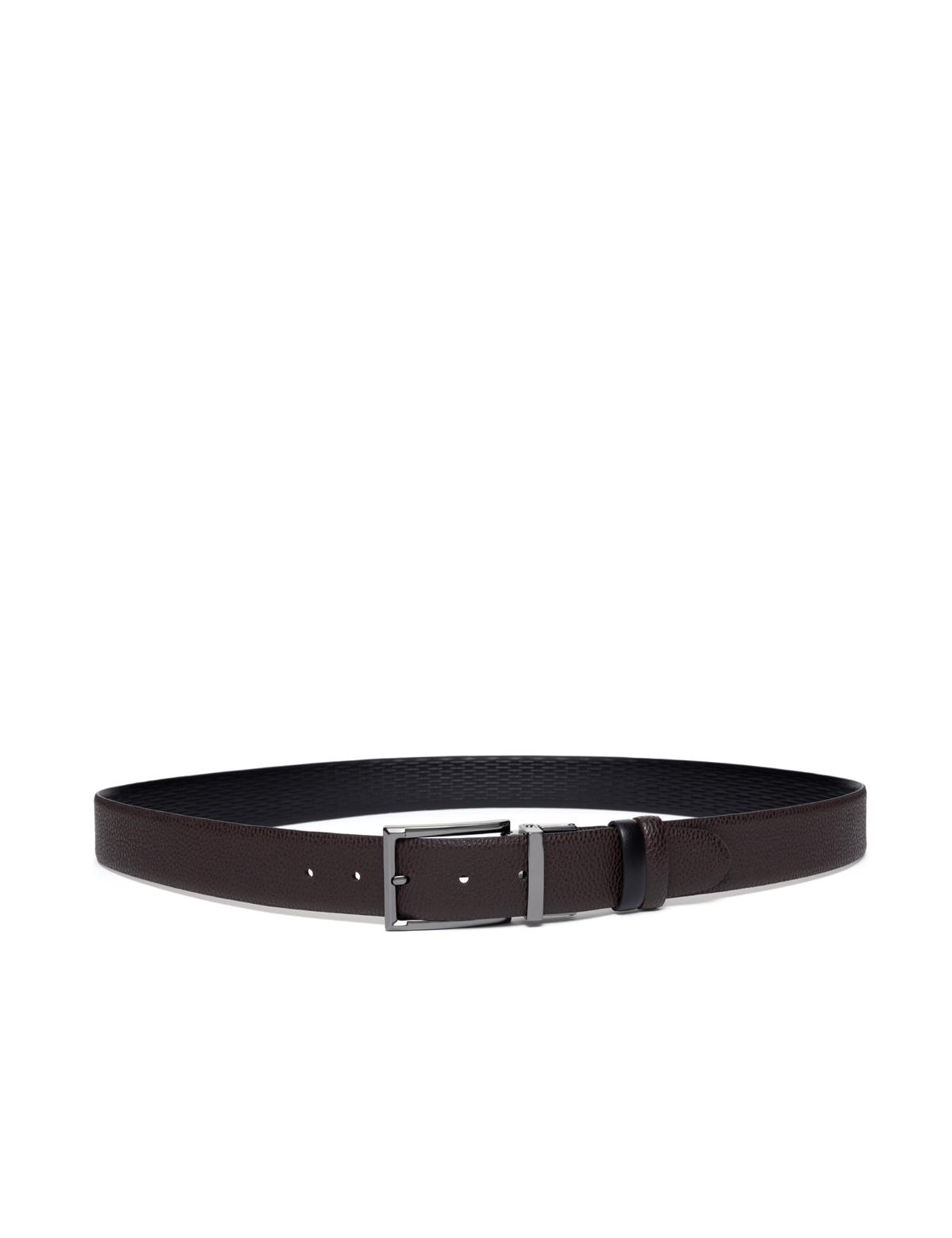 Siyah Çift Taraflı Kemer - 50266926003