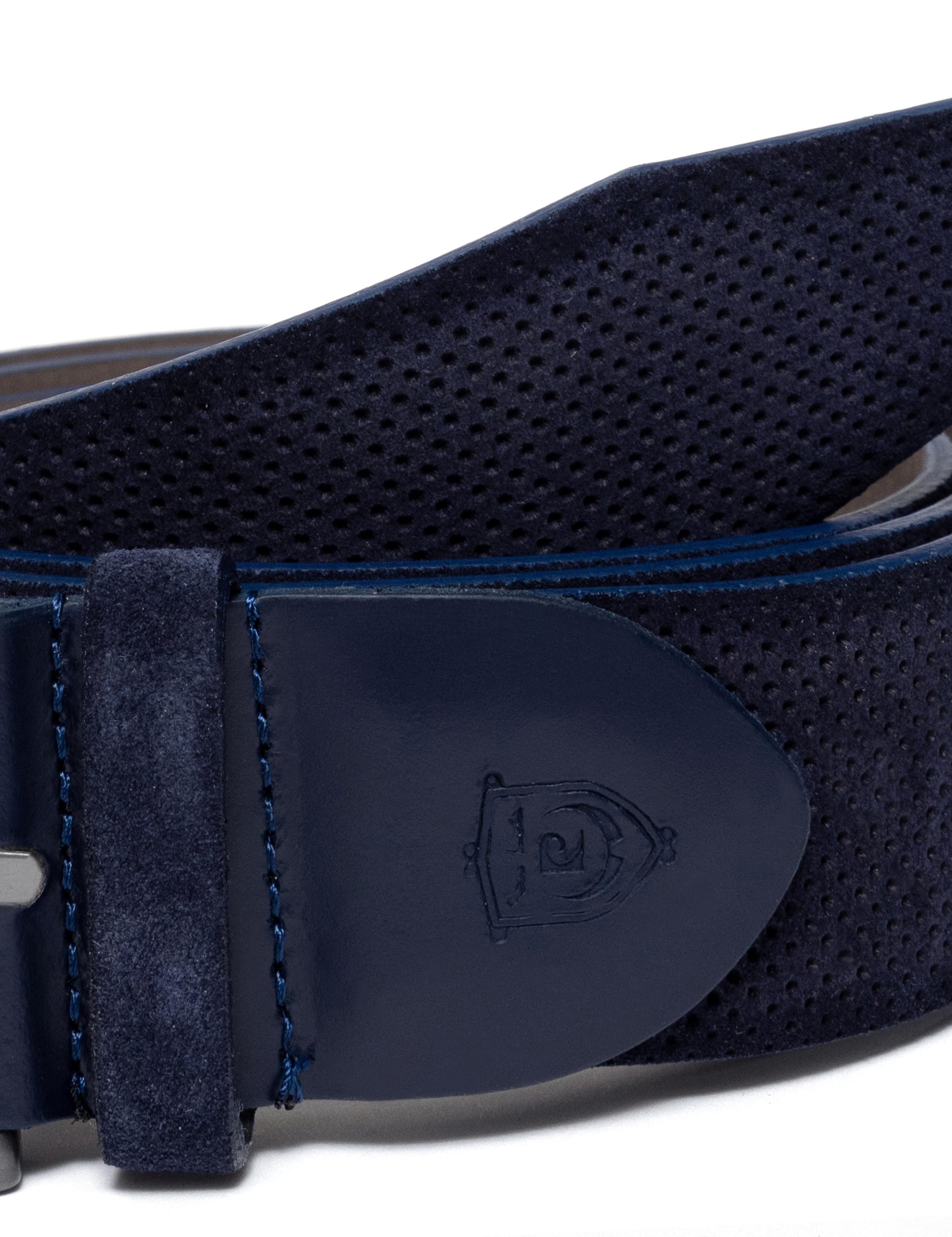 Lacivert Süet Kemer