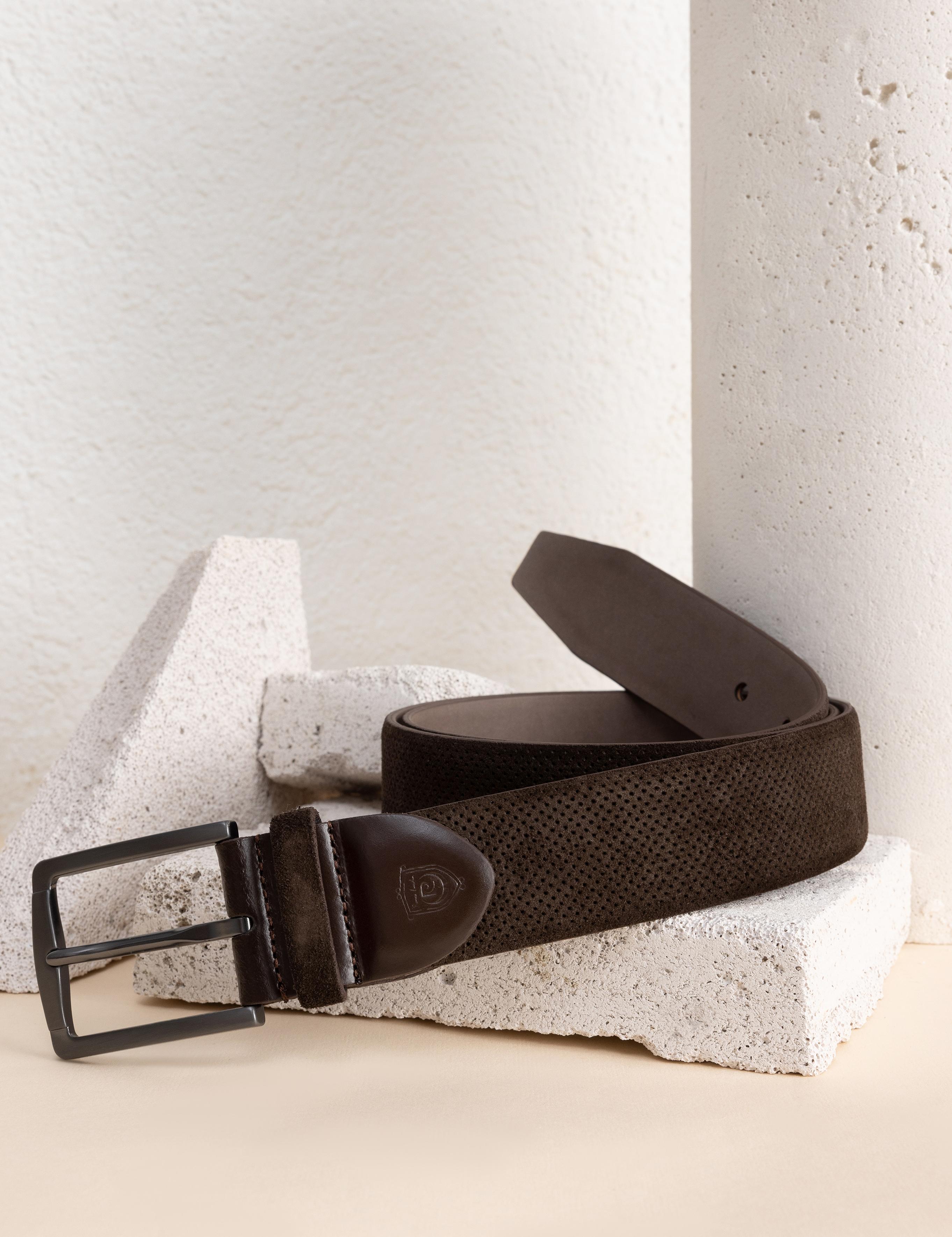 Kahverengi Süet Kemer