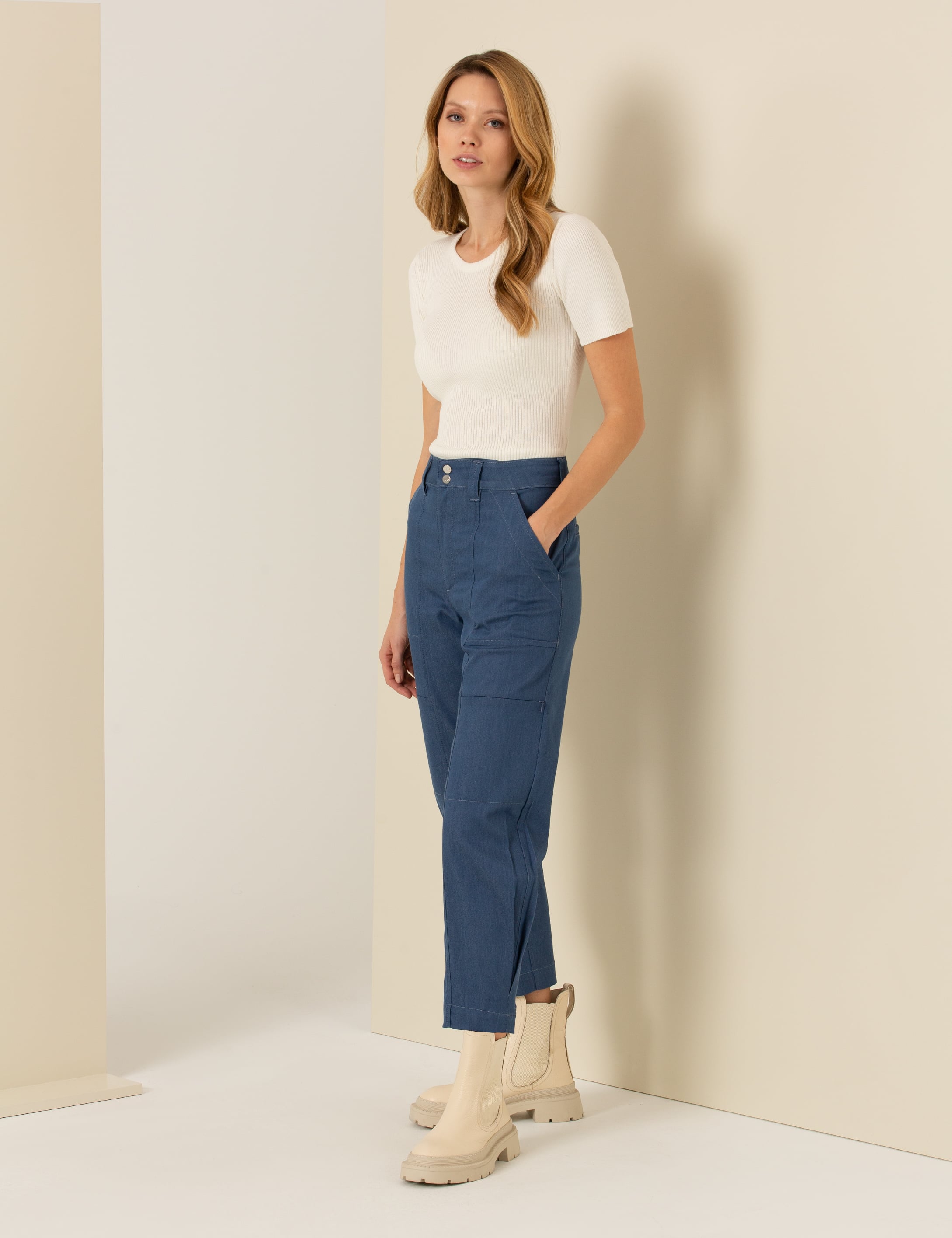 Pierre Cardin İndigo Jogger Pantolon görsel 3