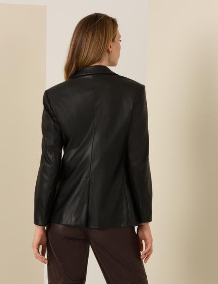 Siyah Deri Ceket - 50259452006