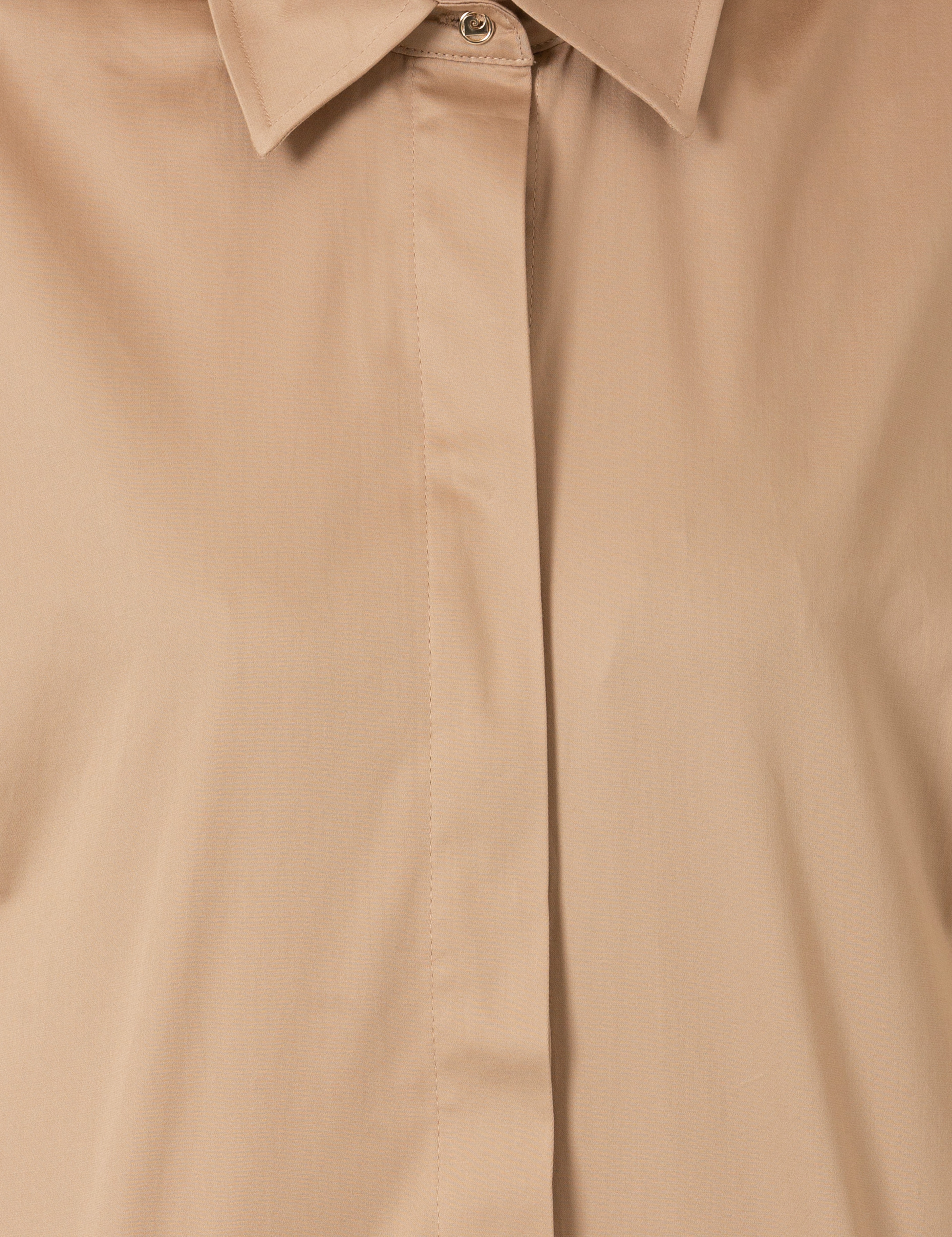 Bej Oversize Uzun Kollu Gömlek - Image 6