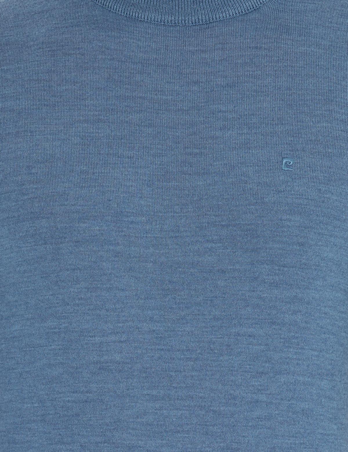 Mavi Regular Fit Yarım Balıkçı Yaka Yün Karışımlı Basic Triko Kazak - 50236754121