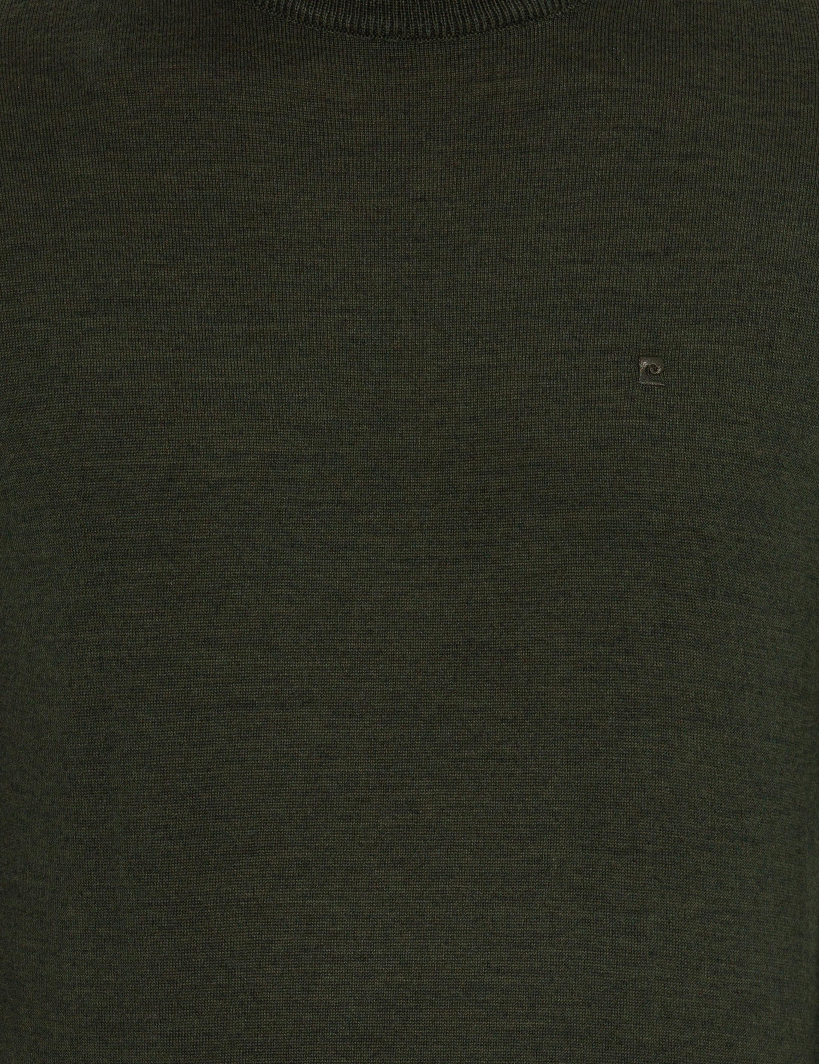 Yeşil Regular Fit Yarım Balıkçı Yaka Yün Karışımlı Basic Triko Kazak