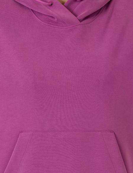 Menekşe Oversize Kapüşonlu Sweatshirt - 50257378034